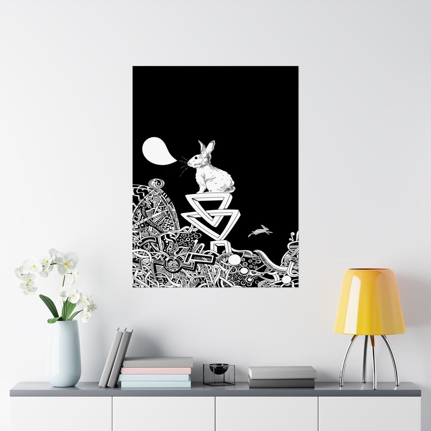 W H I T E R A B B I T Matte Vertical Posters