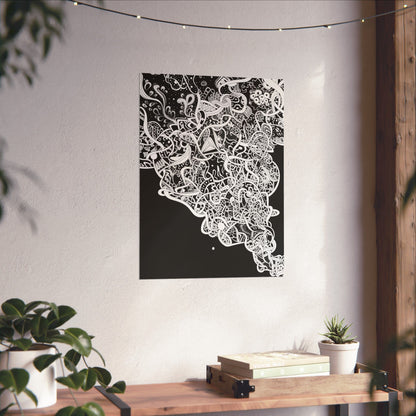 C Y A N E S C E N S  Matte Vertical Posters