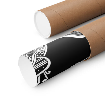 W H I T E  R A B B I T  Matte Vertical Posters