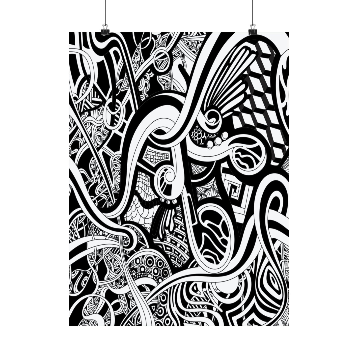 Z E N T A N G L E  Matte Vertical Posters