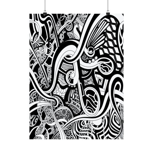Z E N T A N G L E  Matte Vertical Posters