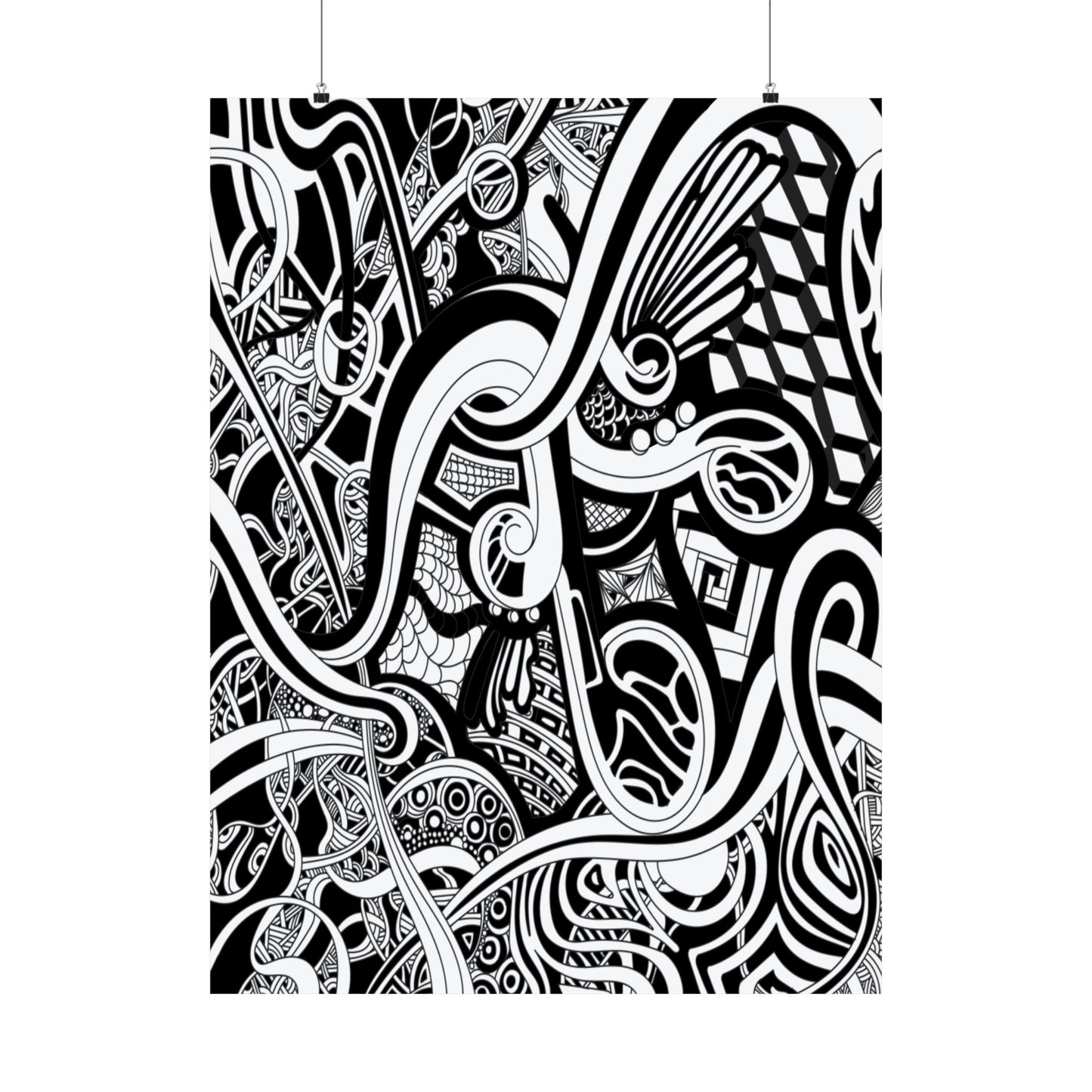 Z E N T A N G L E  Matte Vertical Posters