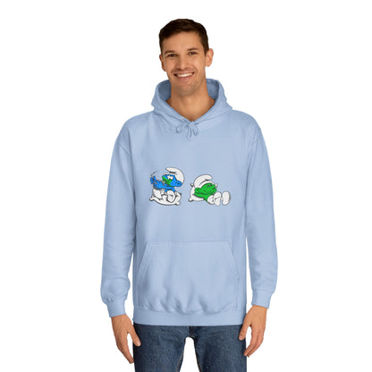 S M U R F  Unisex College Hoodie