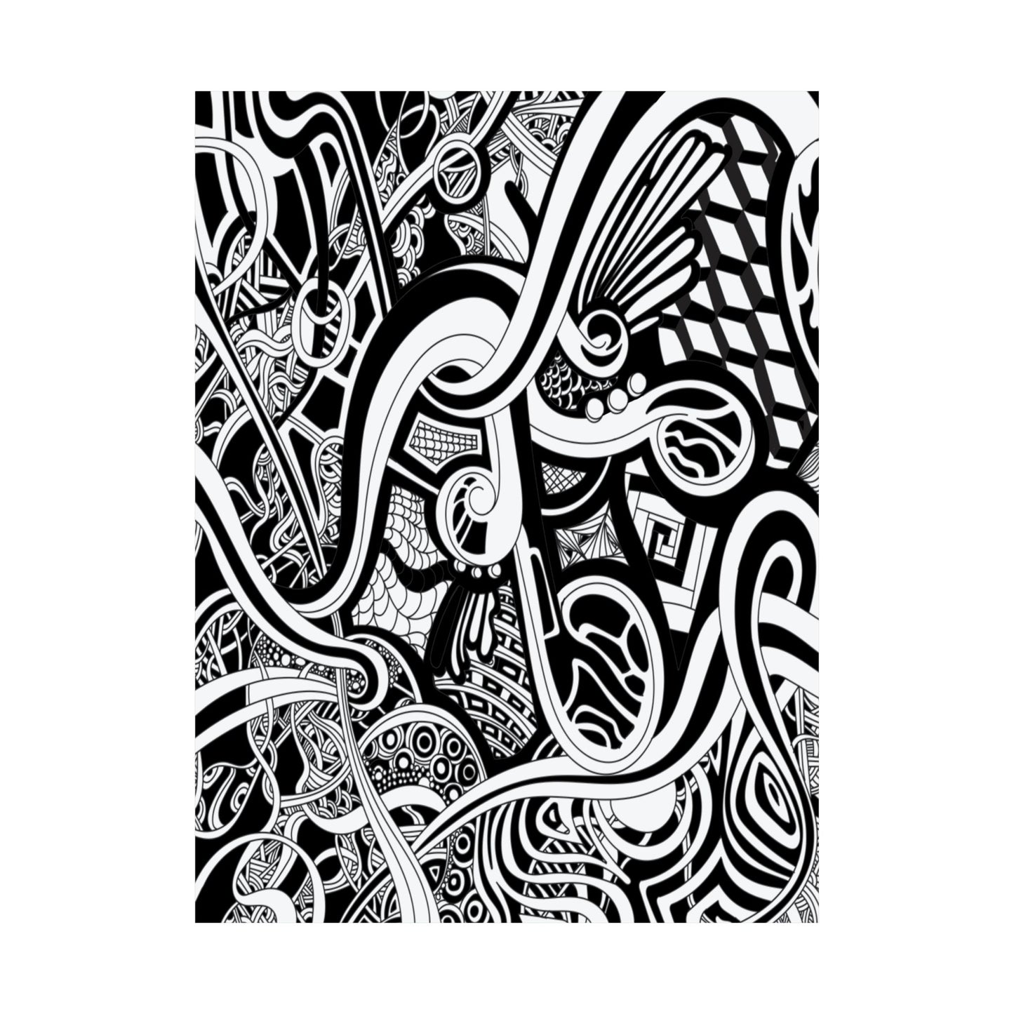 Z E N T A N G L E  Matte Vertical Posters